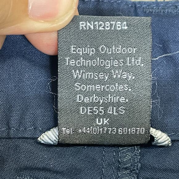 Rab Shorts Mens 36 Blue Performance Stretch Mid Rise Zipper Fly Hiking Outdoor - Picture 8 of 13